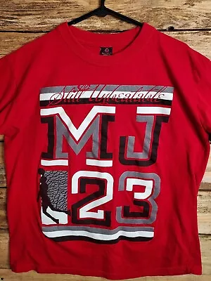 MJ23 Michael Jordan Red Graphic T-shirt Large Icedout Clothing Co. By Sellah Co. • $12.74