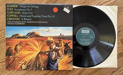 Cowell / Ives - Neville Marriner – Adagio For Strings LP Argo ZRG 845 MODERN NM • $10