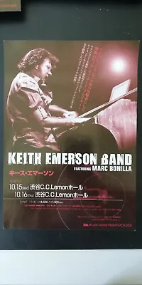 KEITH EMERSON BAND MARC BONILLA  2008 JAPAN TOUR Promotional Poster • £33.21