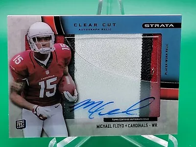 MICHAEL FLOYD 2012 Topps Strata Clear Rookie Card Patch Autograph 50/75 RC • $9.95