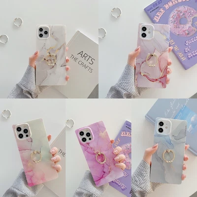 $11.99 • Buy For IPhone 14 13 12 11 Pro Max SE 8 Plus XR XS Case Marble Shockproof Ring Cover