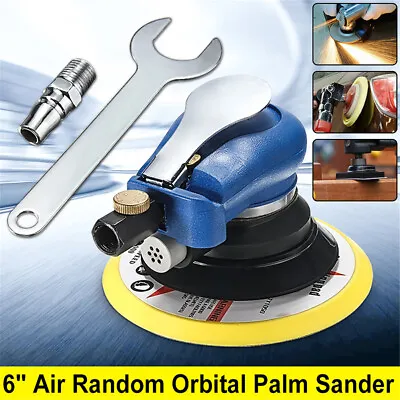 Air Random Orbital Palm Sander 6  Pad Hand Power Auto Car Body Polisher AU • $38.49
