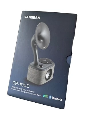 £30 • Buy Sangean CP-100D DAB+/FM-RDS/Bluetooth/AUX Digital Retro Design Gramophone Radio