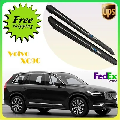 Fits Volvo XC90 2015-2024 2PCS Fixed Running Board Side Step Pedal Nerf Bar • $393.19