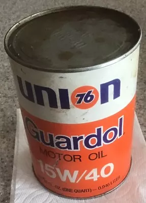 Vintage 76 Guardol 15w/40 Oil Can (full) • $19.95