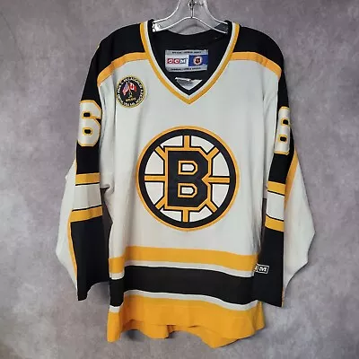 Vintage 90s CCM NHL Boston Bruins 6 White Hockey Jersey Mens M • $39.99