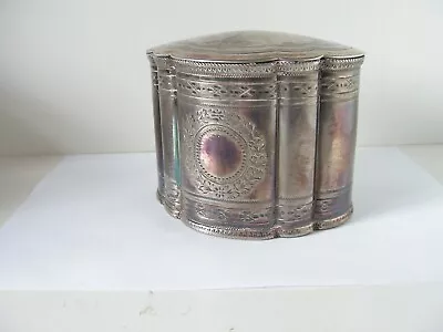 Antique Silver Plated Tea Caddy James Dixon & Sons • £45