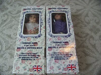 Gustave Wolff Signed Porcelain Doll Designer Series Susie & Mackenzie +Certs/Box • $100