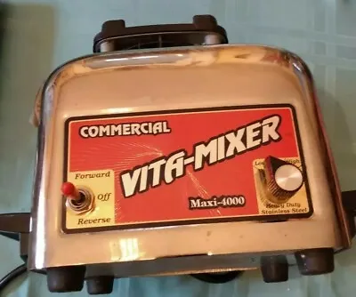Vita-Mixer Maxi 4000 Commercial Chrome Blender VitaMixer VitaMix Base Motor. • $42.99
