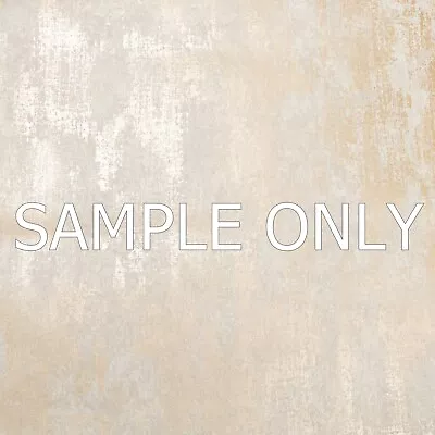 £1.49 • Buy Cream Metallic Gold Industrial Distressed Concrete Textured Metallic Wallpaper