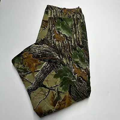 Vintage DuxBak Mens Camouflage Realtree Hunting Pants Size 38x31 Made In USA • $35.06