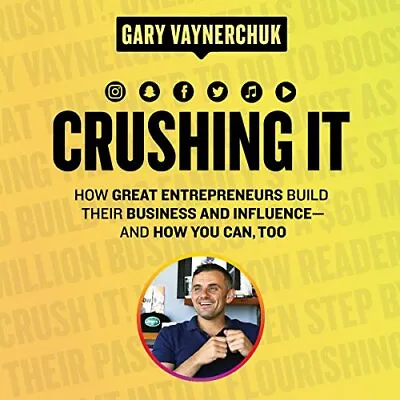 $7.55 • Buy 💽Audiobook Crushing It! By Gary Vaynerchuk 🎧⚡