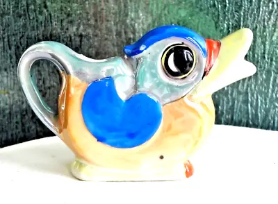 C1930 Lusterware Creamer Pitcher Duck. Marked MK Japan. Bird Poultry • $20