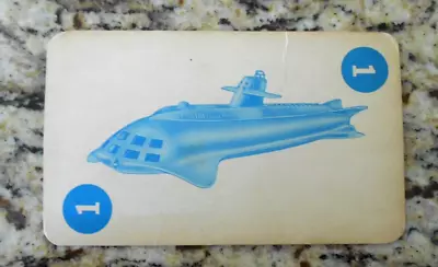 Vintage 1964 Voyage To The Bottom Of The Sea Board Game Card #1 The Seaview Blue • $4.99