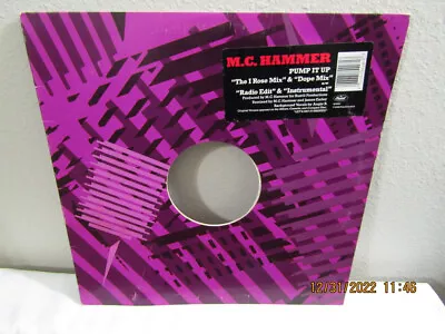 M.C. Hammer :  Pump It Up :  12 Inch Vinyl Single 45 RPM [Capitol 1988]  V-15428 • $6.50