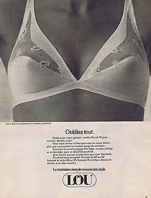 1979 ADVERTISING ADVERTISEMENT LOU 'Envol' Throat Support • $3.19