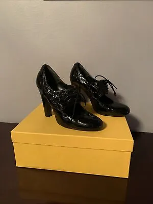 MINELLI Womans Black Patent Leather Shoes Size 38 C • $70