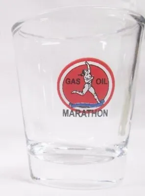 Marathon Gas & Oil Logo Shot Glass • $5.59