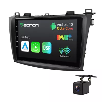 Double Din Android 10 8-Core 9  Car Play Stereo GPS Radio For Mazda 3 2010-2013 • $210.80