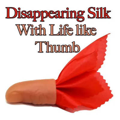 £3.49 • Buy Disappearing Silk Magic Trick - Thumb Tip And Silk - Medium Size Thumb Tip **UK*