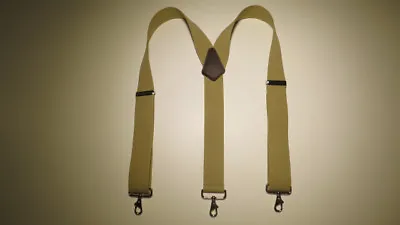 Men's Suspenders With Plastic Belt Loop Snaps Multiple Colors Y USA Made • $19.66