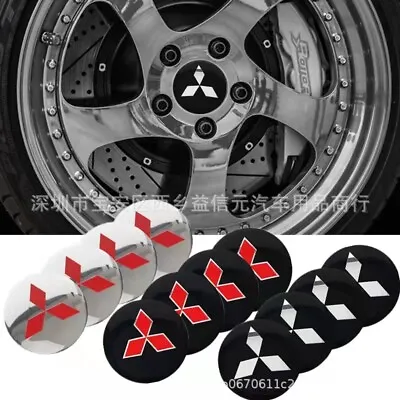 4Pcs 56mm Wheel Auto Center Cap Badge Emblem Hub Cover For Mitsubishi Logo • $10.44