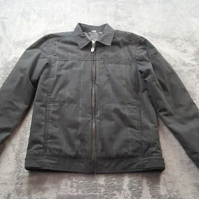 Vurt Pac Sun Jacket Mens L Y2K Gray Plaid Trucker Fallen Angels Lining • $40.22