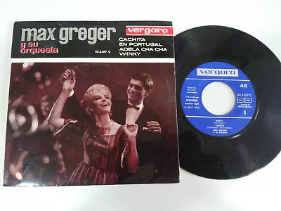 Max Greger Y Su Orquesta Winky Single 7   Vinyl Vinyl 1963 Vergara Spain Edit • $24.02