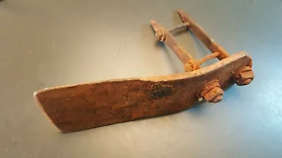 Vintage Rusty Adze Axe Tool Garden Mining Hoe Rustic Old Tool Relic Of The Past • $49.99