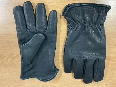 Black Leather Premium Drivers Gloves Fully Lined Tough Welding Gloves  • £6.50