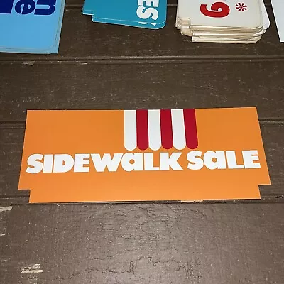 Vintage Carson Pirie Scott Double Sided Sign 4.5”x12” Carson’s Sidewalk Sale • $15