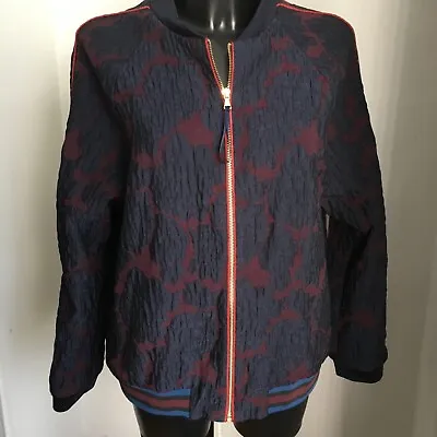 £15.97 • Buy LIGHT NEXT Jacket WOMENS Blazer Navy Blue Burgundy Floral Varsity Smart UK16