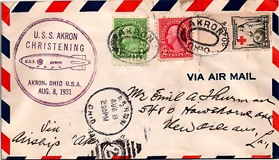 Goldpath: Us Air Mail 1931 U.s.s. Akron Cv494_p27 • $1