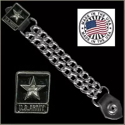 VEST EXTENDER US ARMY BADGE 7  For Motorcycle Biker Veteran Military Vet Harley • $12.92