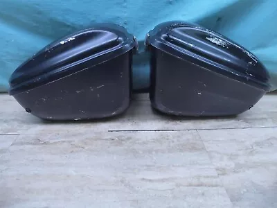 Vintage Custom Motorcycle Hard Saddlebags Pair Luggage Cases PL1061-SB1+ • $81.49