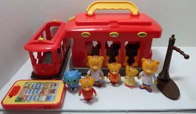 2 Daniel Tiger's Neighborhood Talking Trolley Jakks Mr Fred Rogers Figures • $35