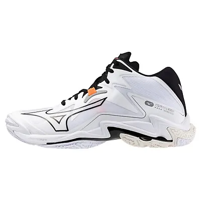 MIZUNO Wave Lightning Z8 MID V1GA2405 51 White Black Width 2E Volleyball Shoes • $156