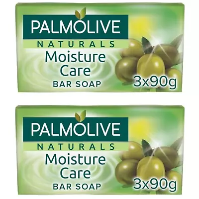 Palmolive Naturals Moisture Care Bar Soap With Olive Extract 90g X 6 • £6.79