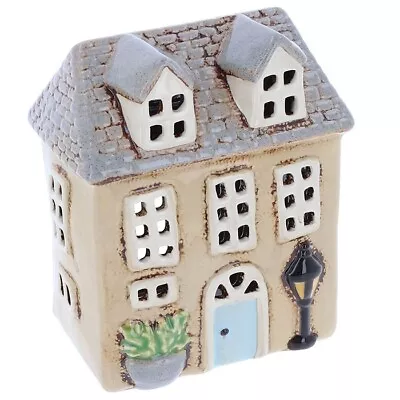 Village Pottery GARDEN HOUSE LANTERN Tea Light Holder Gift 18cm 340292 • £21.99