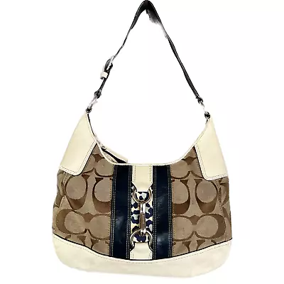 Coach Signature Hampton Hobo F13071 Shoulder Handbag Purse • $95