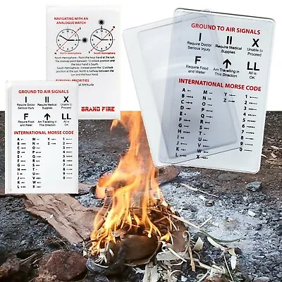 £2.99 • Buy Credit Card Magnifying Fresnel Lens - Survival Kit Fire Lighter Camping Preppers