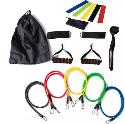 Band Belt Resistance Door Anchor Set Fitness Strength Practical Kit 17pcs Set • $34.80