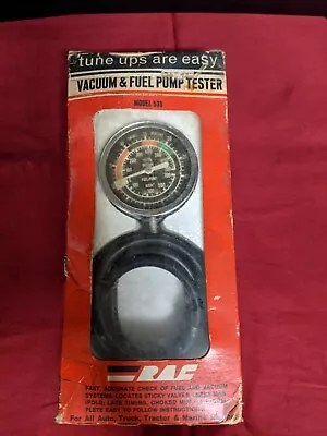 $10 • Buy Vintage RAC Vacuum And Fuel Pump Tester Model 536 Original Box Diagnostics