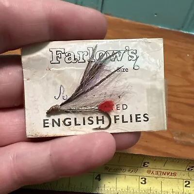 Vintage Farlows Celebrated English Flies Salmon Fly On Card  • $8.99