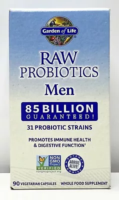 $34.95 • Buy Garden Of Life Raw 31 Probiotics Men Sealed 85 Billion NIB 90 Capsules 01/2024+