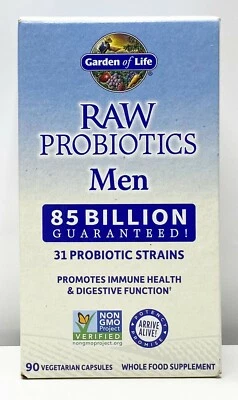 $34.95 • Buy Garden Of Life Raw 31 Probiotics Men Sealed 85 Billion NIB 90 Capsules 01/2024+