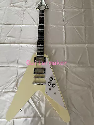 Factory Flying V Electric Guitar 2H Pickups Solid Mahogany Body&Neck 6 String • $272