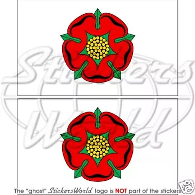 LANCASHIRE County Flag Red Rose Of Lancaster UK 100mm Vinyl Stickers Decals X2 • £4.17