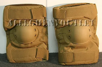 USGI Military USMC Surplus Army Elbow Pads Coyote Brown W/ Tan Medium EXC • $7.45