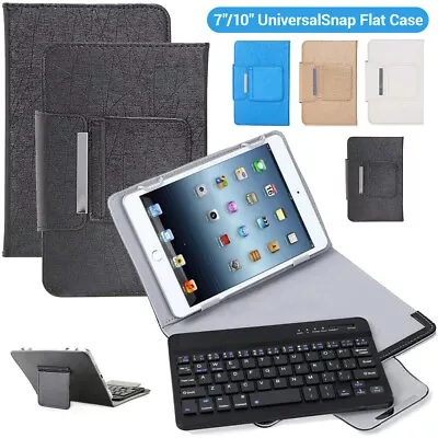 For Universal 7   8  10 Tablet PC Leather Case Bluetooth Keyboard Stand Cover US • $21.14